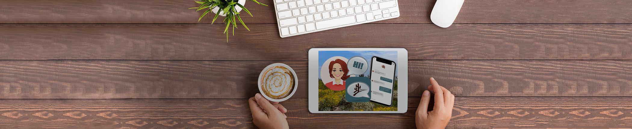 Woman seated at laptop